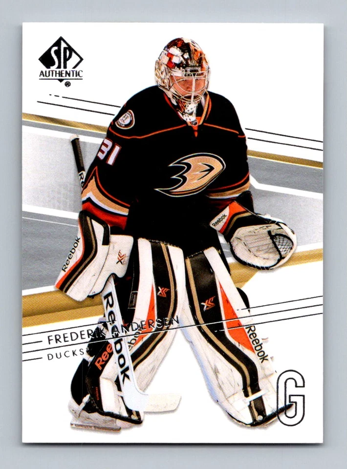 2014-15 SP Authentic Frederik Andersen Anaheim Ducks #44 - Image 1 of 2