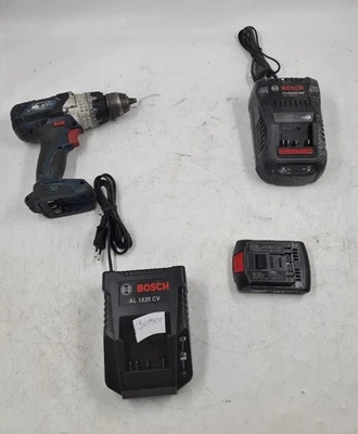 Bosch Cordless Tool Set: Drill/Driver, Battery, 2 Chargers - Used Working - Image 1 of 4