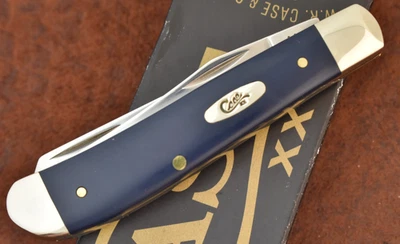 CUCHILLO MINI TRAMPERO CASE XX USA 2023 LISO AZUL MARINO DELRIN 4207 SS BONITO (26677) Foto 1 de 4