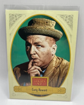2012 Panini Golden Age Mini #56 Curly Howard Candy Croft's Red back - Image 1 of 2