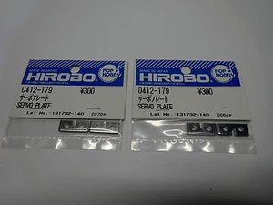 2 Pkt Hirobo 0412-179 Servo Platte Servo Plate - Imagen 1 de 1