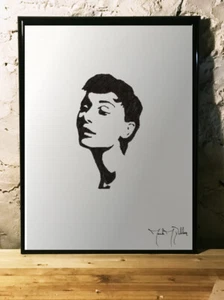 Audrey Hepburn Druck Hollywood klassischer Film Poster Frühstück bei Tiffany's Vintage - Bild 1 von 1
