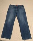 Lucky Brand Jeans Męskie 36x32 Niebieskie 361 Vintage Straight Denim Spodnie Distressed 