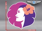 HAWAIIAN AIRLINES CUT TO SHAPE OLD LOGO DECAL / STICKER
