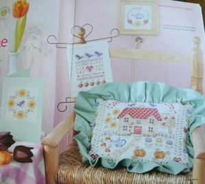 Hogar dulce hogar tarjeta colgante decoración cojín muestrador de punto de cruz tabla - Imagen 1 de 3