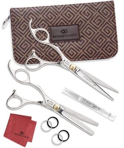 Olivia Garden SilkCut Professional Hairdressing Left Handed Shear and Thinner - Picture 1 of 6