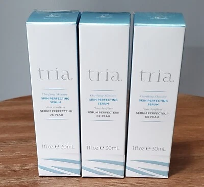 Lote de 3 SUERO PERFECCIONADOR DE LA PIEL CLARIFICANTE TRIA sellado nuevo en caja 1 fl. oz/30 ml Foto 1 de 4