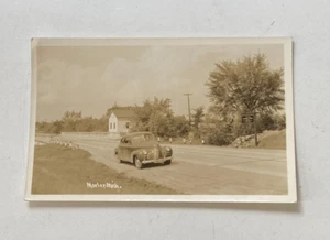 RPPC Moley MI Mich Michigan Vintage Car on the Road - Picture 1 of 2