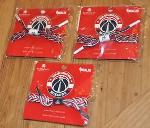 Washington Wizards RASTACLAT BRACELET lot of 3 2021-22 season NEW IN PACKAGE - Picture 1 of 1