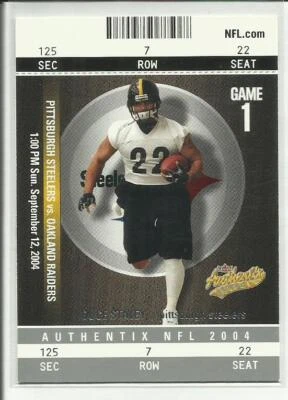 2004 Fleer Authentix #24 Duce Staley Pittsburgh Steelers - Image 1 of 2