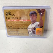 CAL RIPKEN Jr. 1995 Studio GOLD Insert #8 of 50.  ORIOLES