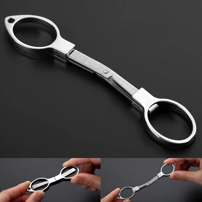 Stainless Steel Folding Fishing Scissor Keychain Pocket Emergency Cutter Outdoor - Image 1 of 4