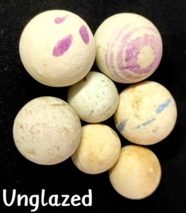 VINTAGE CHINAS RARE NATIVE INDIAN STONE GAME BALL ARTIFACT MARBLE/CLAY, GERMAN - Picture 1 of 19