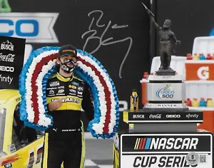 Foto autografiada firmada por Ryan Blaney de 8x10 Beckett BAS CERTIFICADO DE AUTENTICIDAD NASCAR - Imagen 1 de 1