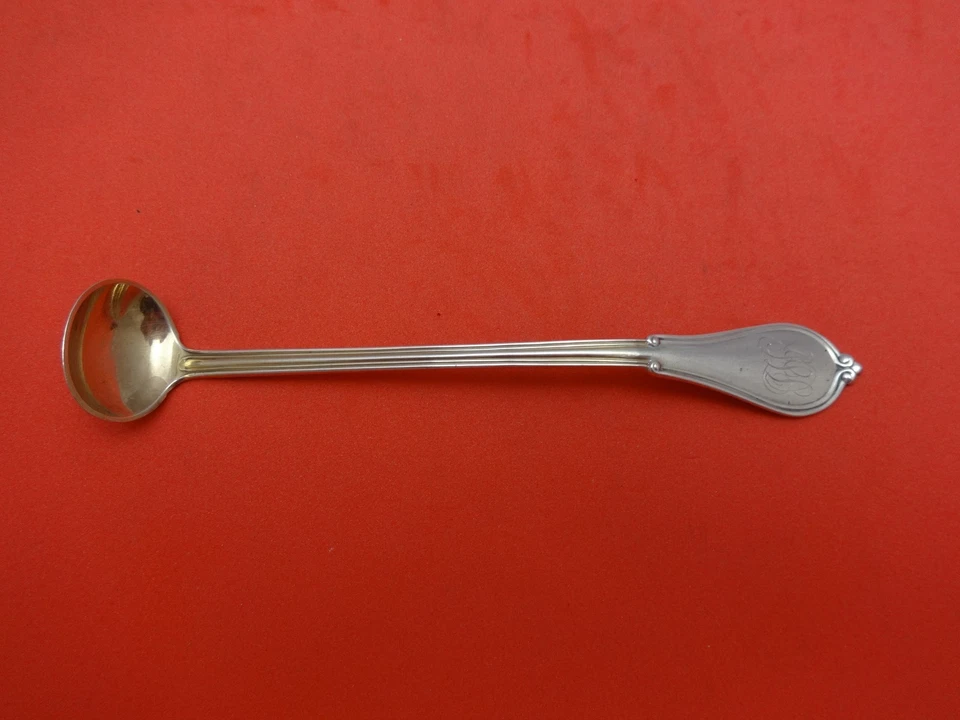 Cucharón de mostaza de plata esterlina Cottage by Gorham original con lavado de oro rosa de 5" Foto 1 de 1