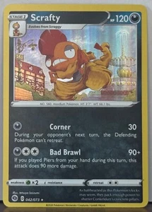 Pokemon Card Scrafty 042/073 Holo Game Freak 2020 NS4 - Picture 1 of 1