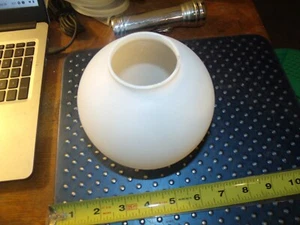 vintage glass light fixture globe-filter-shade  frosted - Picture 1 of 6