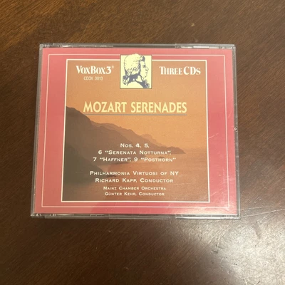 Mozart Serenades 4, 5, 6, 7, & 9 3 CDs Vox Box 3 Classical Very Good Condition - Image 1 of 4