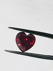 Vivid Red (Pigeon’s Blood) Ruby 3.71 Ct Heart Brilliant Cut, Certified Lab-Grown - Picture 1 of 24