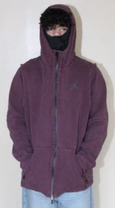 Nike Air Jordan Shield Burgundy Full Zip Hoodie Sweatshirt Jacket Men's XL - Picture 1 of 17