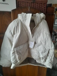 Womens JJXX Puffer Jacket XL BNWT Bone White - Picture 1 of 8