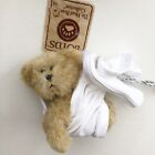 Boyds Bears Mini 3.5” Head Bean Collection Bear Baby Wrapped In Blanket Rare
