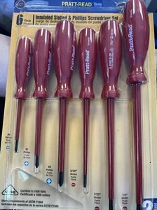 Pratt And Read Screwdriver Set 6 Piece Combination - Picture 1 of 4