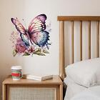 Flowers Butterfly Wall Decals Decorative Easy To Peel Wall Mural Art Decor For