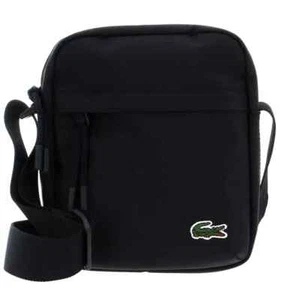 Men's Lacoste Black Vertical Camera Cross Body Bag Fashion Trend NEW GIFT UK - Picture 1 of 6