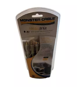 Monster Cable S-Video RCA 8 foot Audio/Video Kit New SEALED - Picture 1 of 3