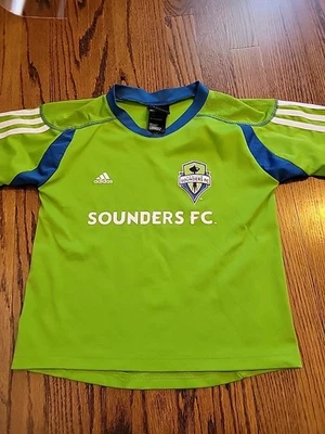 Seattle Sounders FC MLS Club Soccer Shirt Jersey Youth Size Medium 5-6 Boys  - Image 1 of 4