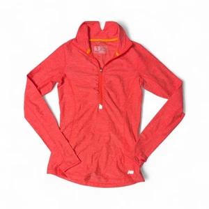Chaqueta New Balance Naranja En Tránsito Media Cremallera Talla Pequeña - Imagen 1 de 10