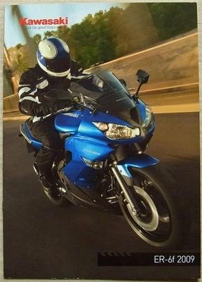 KAWASAKI ER-6f 649cc MOTORCYCLE Sales Brochure 2009 #E99941-2520 - Image 1 of 4