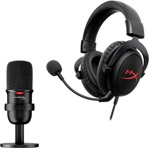 HyperX Streamer Starter Set SoloCast Microphone + Cloud Core 7.1 Gaming Headset - Picture 1 of 7