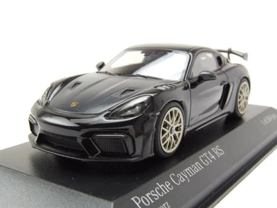 Porsche Cayman GT4 RS 2021 Nero Neodymium Cerchi Modellino 1:43 Minichamps - Immagine 1 di 4