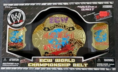 WWE Classic ECW World Heavyweight Championship Title Belt 2008 Jakks Pacific  - Image 1 of 2