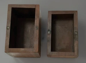 Baratija de madera Craftsman caja de 3” X 2” grabada con láser con cierre de tapa magnética - Imagen 1 de 12