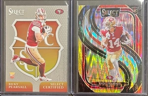 2024 Select Football Ricky Pearsall 2 Card Rookie Insert/Parallel Trading Lot - Picture 1 of 2