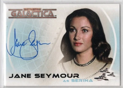 BATTLESTAR GALACTICA COLONIAL WARRIORS A12 JANE SEYMOUR AS SERINA AUTÓGRAFO MUITO BOM ESTADO - Imagem 1 de 2