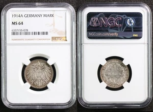 1914A GERMANY MARK NGC MS 64 - Picture 1 of 5