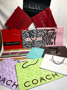 VTG Designer Store Shopping Bags - Picture 1 of 5