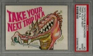 1970 Donruss Fiends & Machines #3 "Take Your Next ..." PSA 9 MINT Non-sport Card - Picture 1 of 1