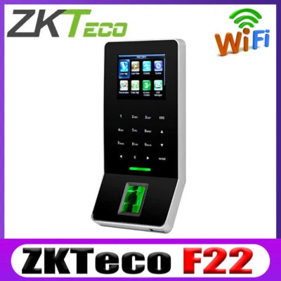 ZKTeco F22 WiFi Biometric Fingerprint Time Attendance Access Control Terminal