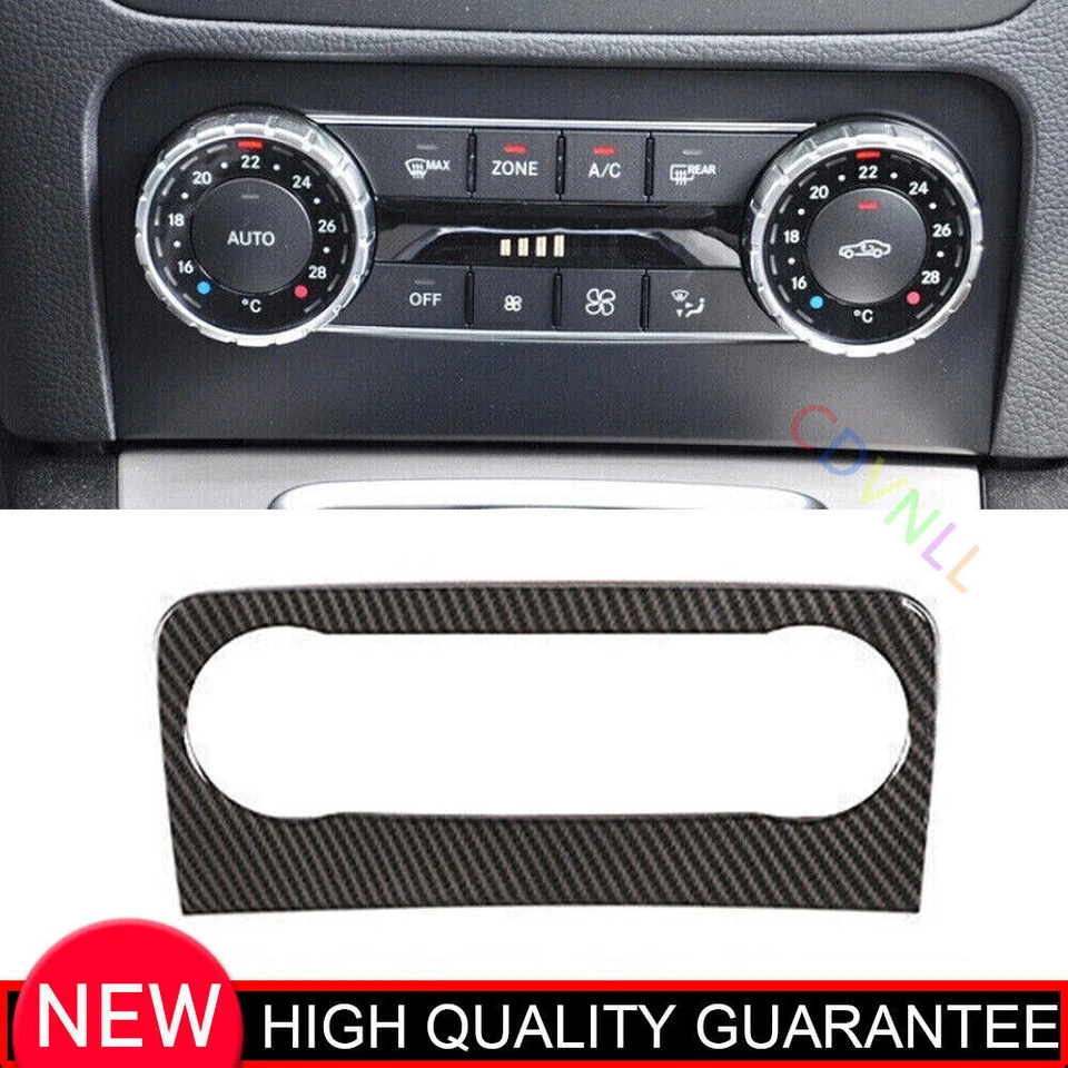 Cubierta de control de interruptor de CA para consola de fibra de carbono para Mercedes-Benz GLK 2013-15 Foto 1 de 4