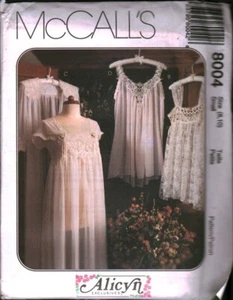 8004 McCalls Vintage SEWING Pattern Misses 1990s Lingerie Sleepwear Baby Doll FF - Picture 1 of 2