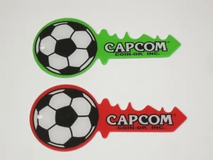 Set portachiavi in plastica promozionale Flipper calcio - Capcom - Foto 1 di 1