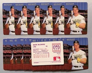50) MARK McGWIRE Oakland A's 1990 Mother's Cookies Card #1 of 4  LOT - Nice!