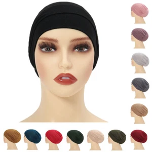 Gorras interiores islámicas para mujer gorras con gorro inferior gorro para la cabeza pérdida de cabello gorro contra el cáncer - Imagen 1 de 47