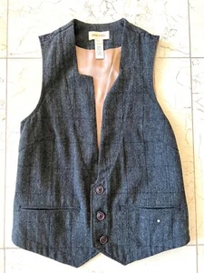 Diesel Woman Vest Dark Grey Wool Size S - Picture 1 of 7