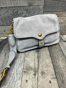 Bolso Bandolera Aimee Kestenberg Great Escape Gris Gamuza Cuero Bolso de Mano - Imagen 1 de 13